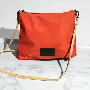 Folli Follie Kk Collection Burnt Orange Crossbody Bag Adjustable Strap